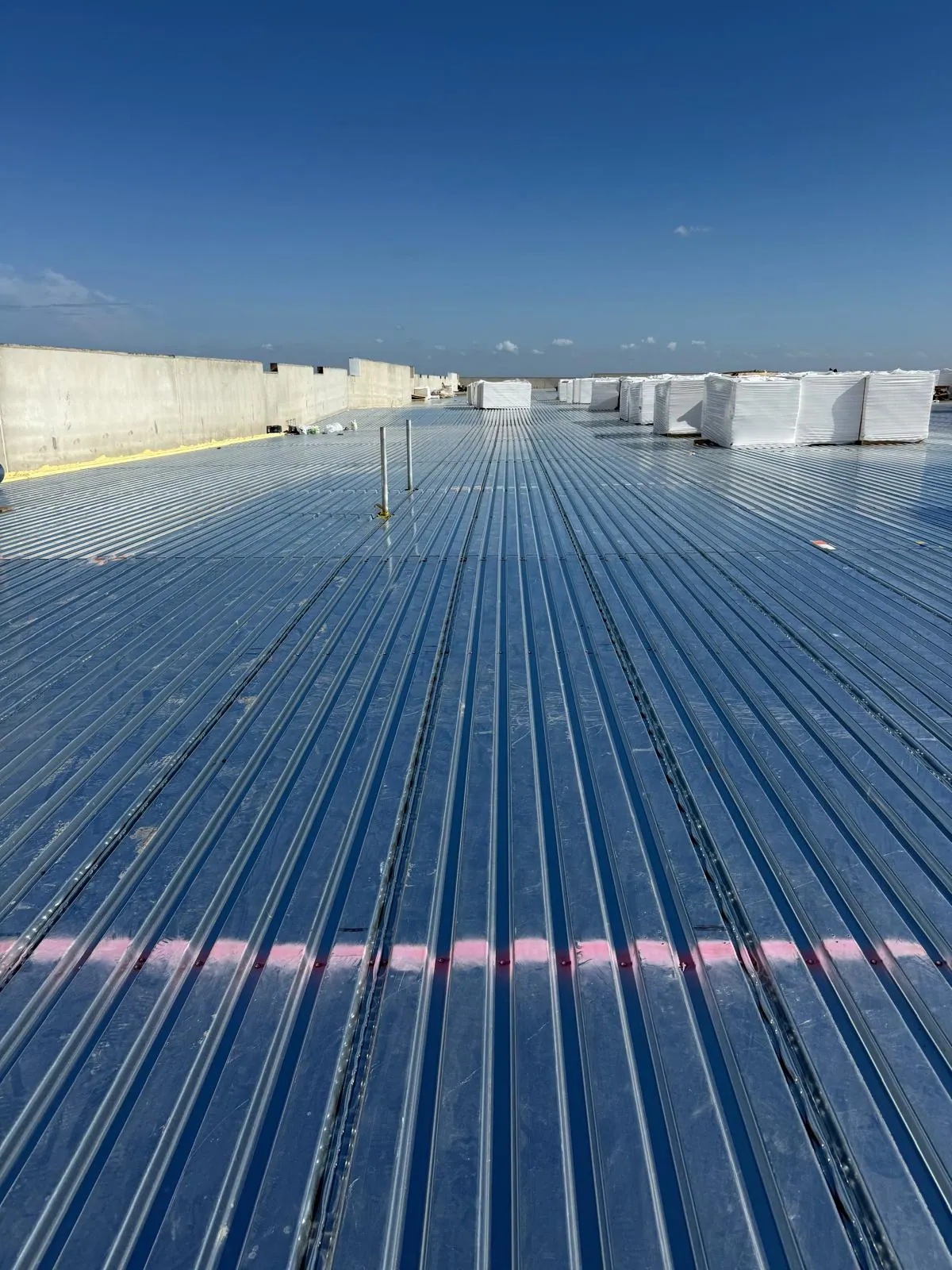 Standing-seam metal roofing completed by King George Roofing